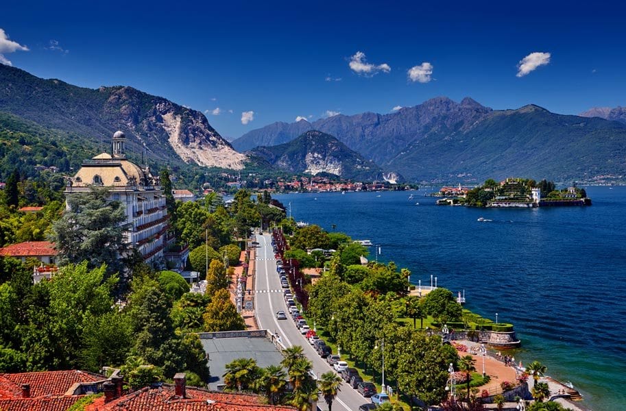 Stresa ved Lago Maggiore i Piemonte