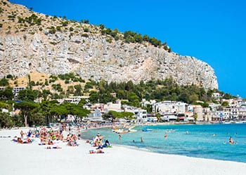 sandstrand på sicilien