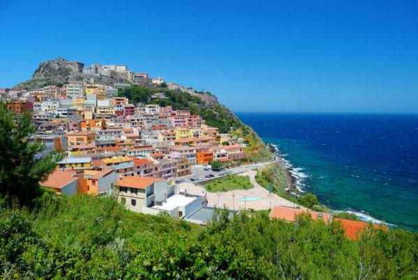 Castelsardo på Sardinien
