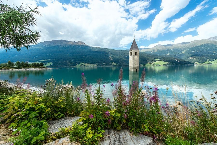 Resia søen i Alto Adige