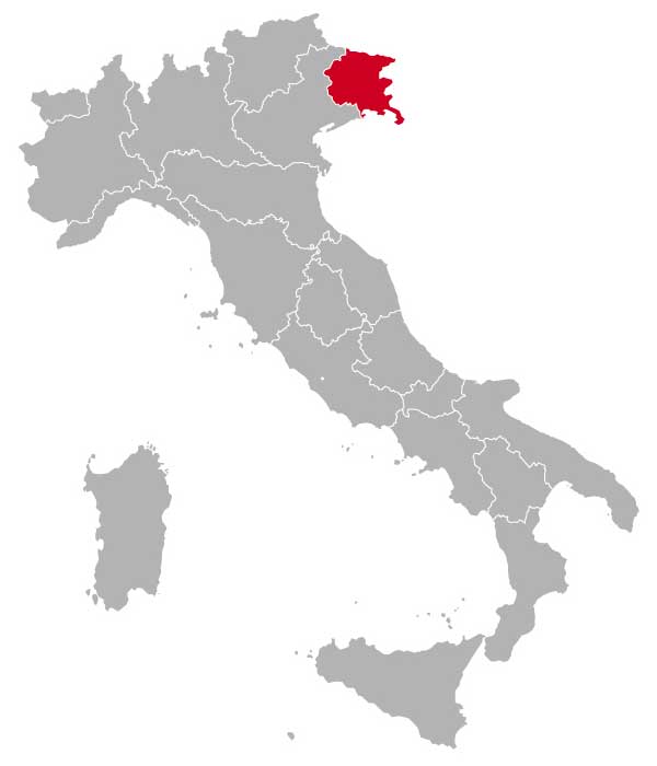 Her ligger Friuli-Venezia Giulia