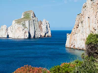 Porto Flavia på Sardinien