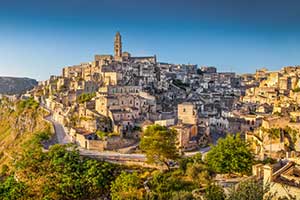 Udsigt over Matera