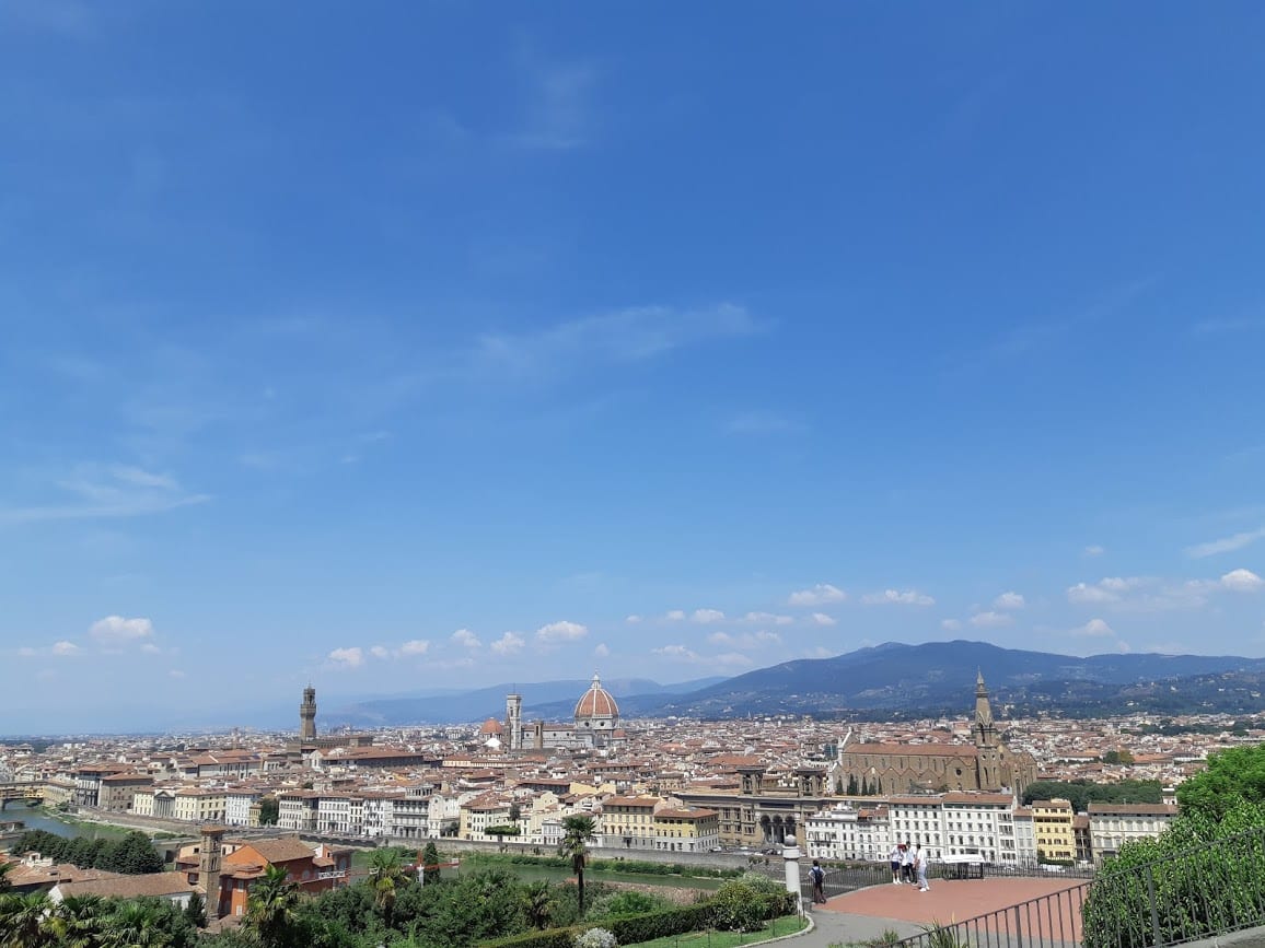 Udsigt over Firenze fra Piazzale Michelangelo