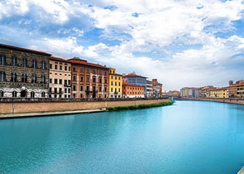 Arnofloden i Pisa - Italien