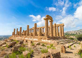 besøg templer på feriee i agrigento
