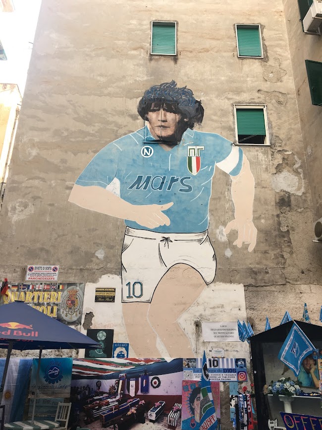 Diego Maradona i Quartieri Spagnoli Napoli