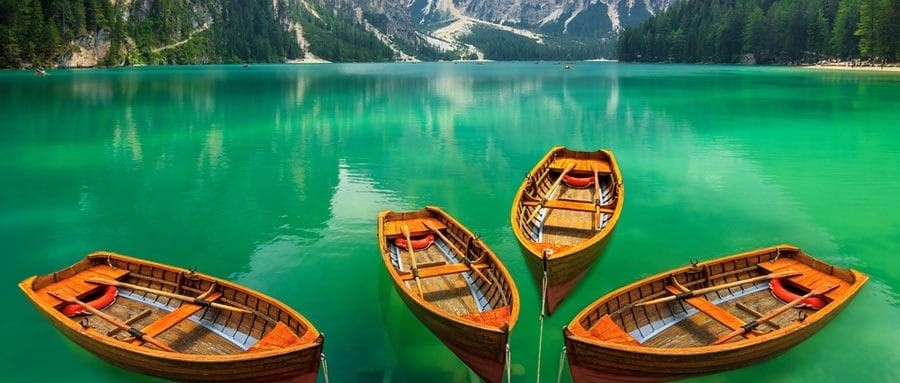 Lago di Braies i Dolomitterne