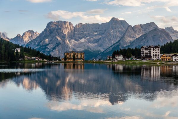 Misurina søen i Dolomitterne i Trentino-Alto Adige