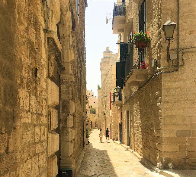 Det gamle centrum i Trani