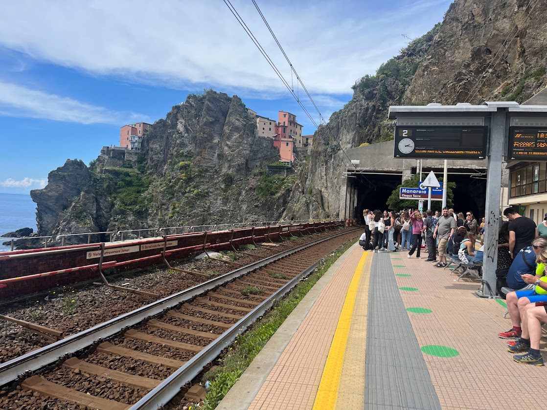 Togstationen i Manarola